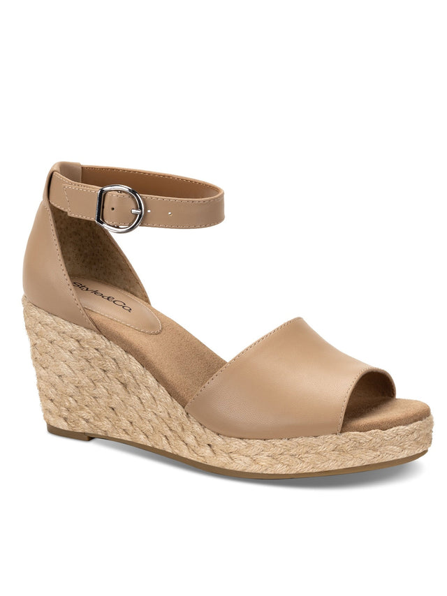 Image for Women's Seleeney Wedge High Heeled Sandals,Nude