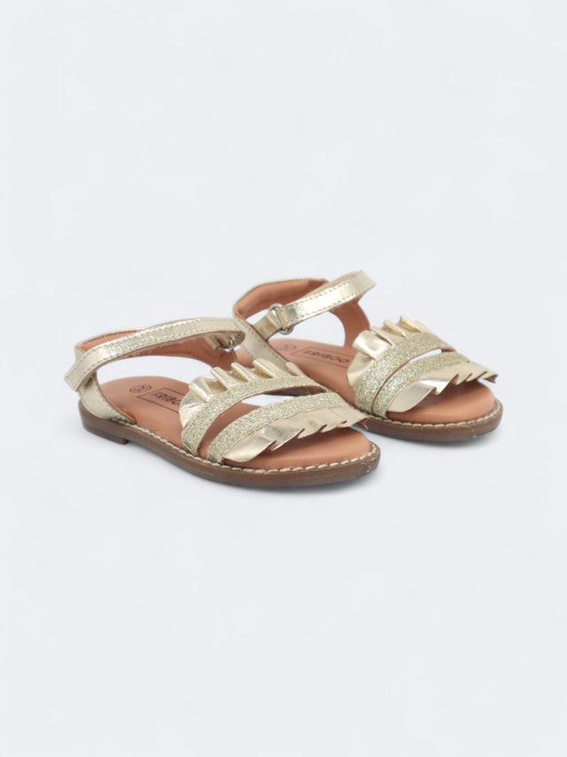 Image for Kids Girl's Glitter Sandals,Gold