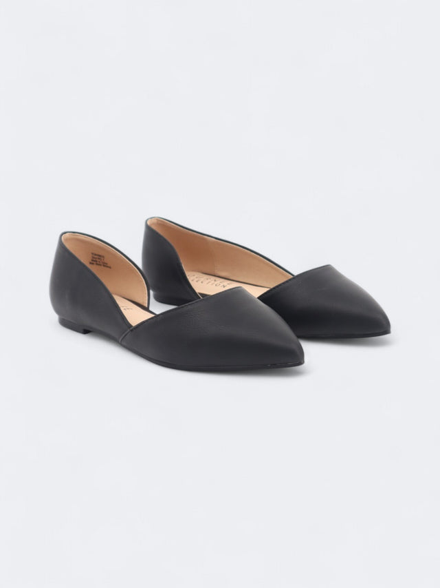 Image for Women's Plain Cortni Flat Bellerinas,Black