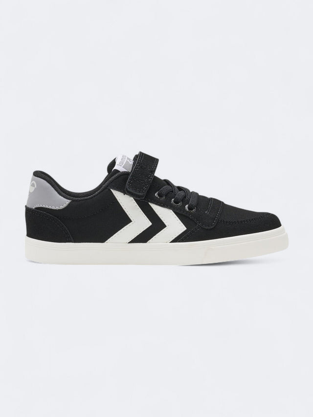 Image for Kid's Boy's Brand Logo Patched Sneakers,Black