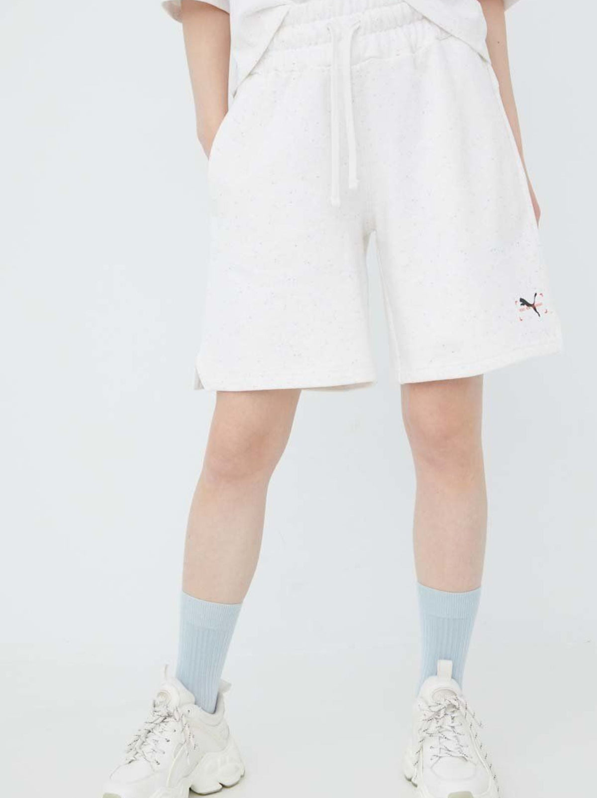 Image for Women's Printed Shorts,White