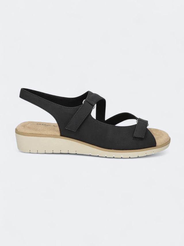 Image for Women's Plain Medium Heels Sandals,Black