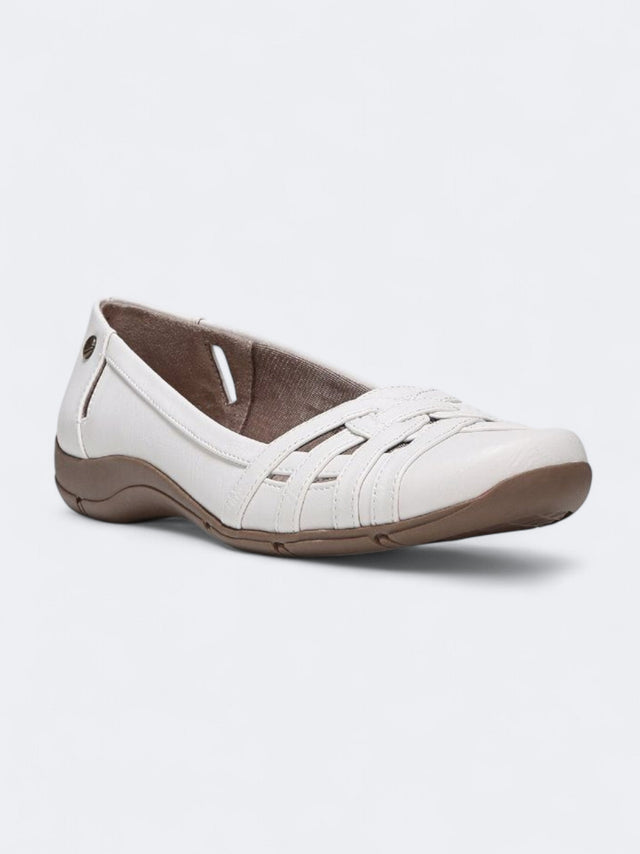 Image for Women's Textured Diverse Flats Shoes,White