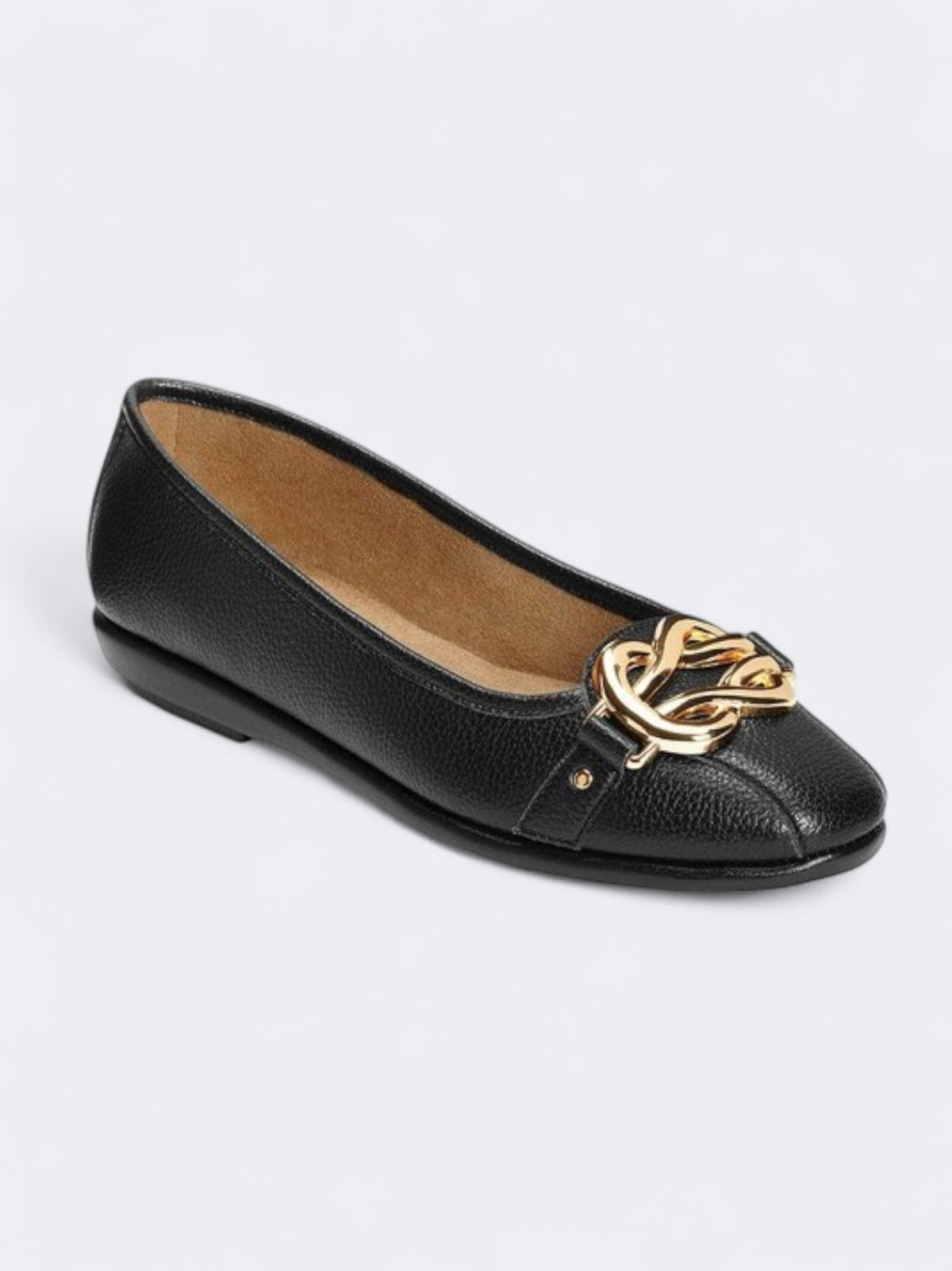 Image for Women's Texture Big Bet Flat Bellerinas,Black