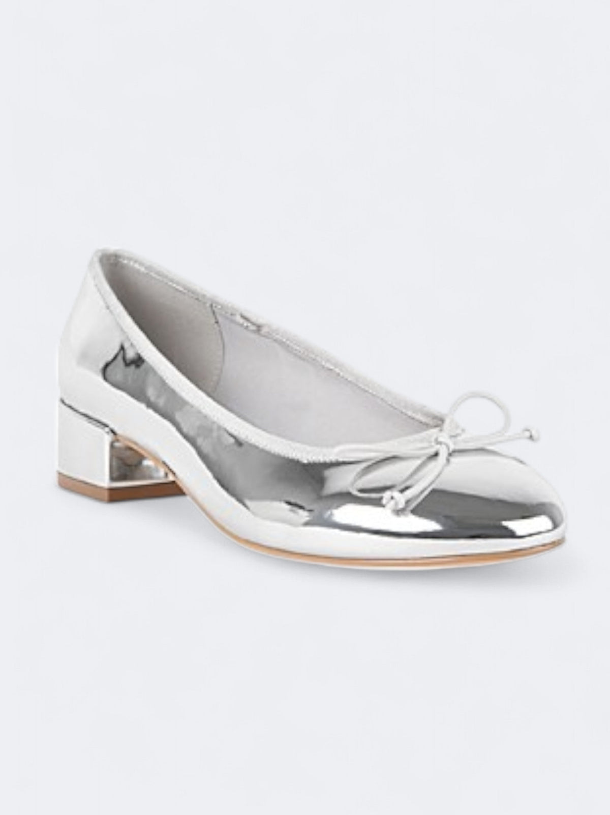 Image for Women's Glossy Candra Wedge Dress Shoes,Silver