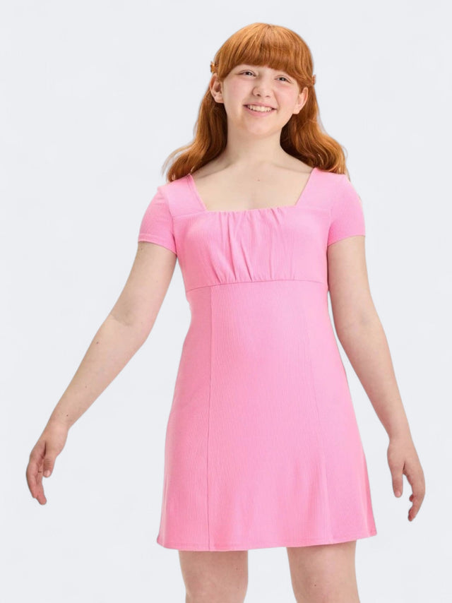 Image for Kid's Girl's Ribbed Knit Emma Dress,Rose