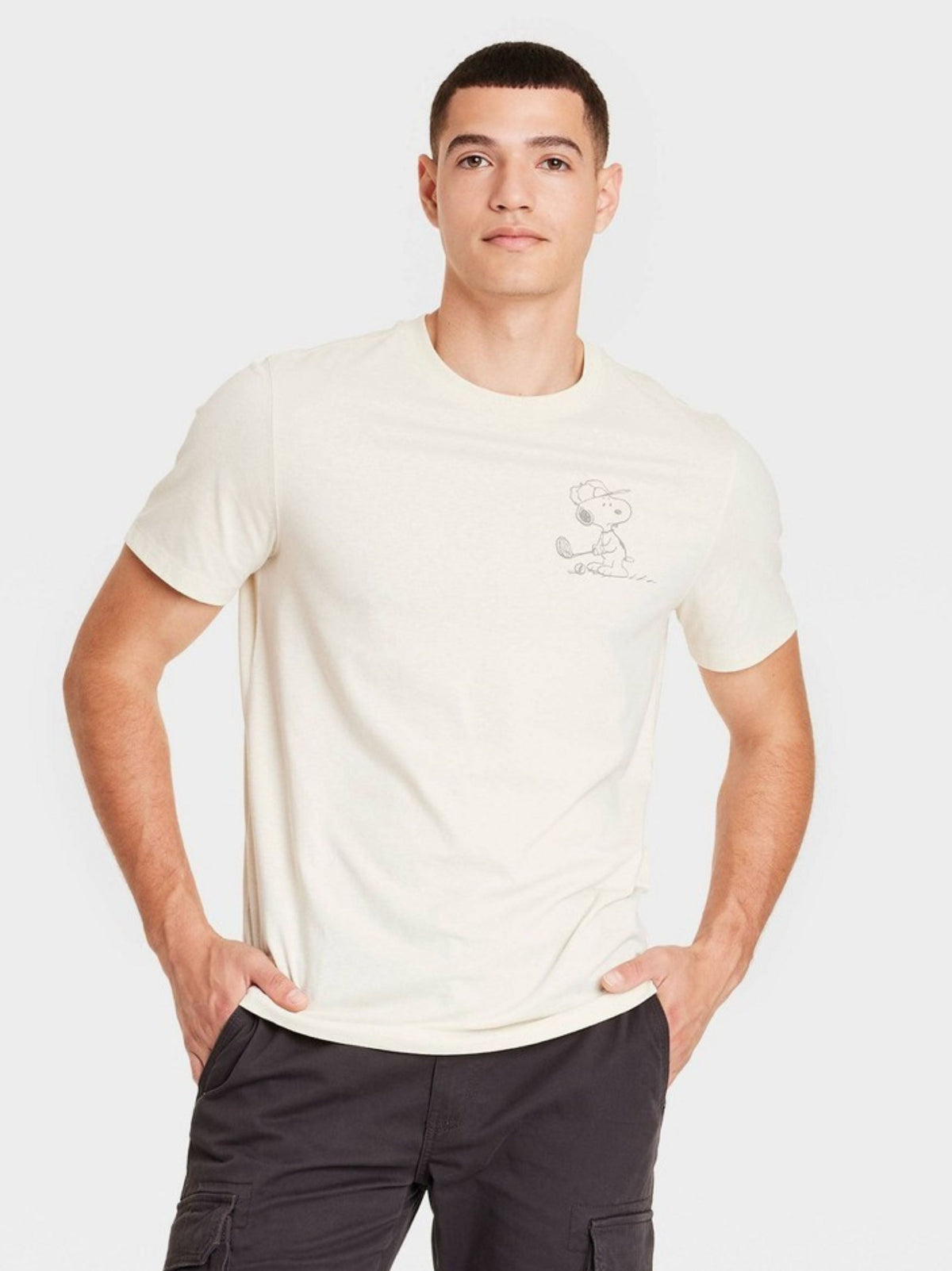 Image for Men's Graphic Printed T-Shirt,Off White