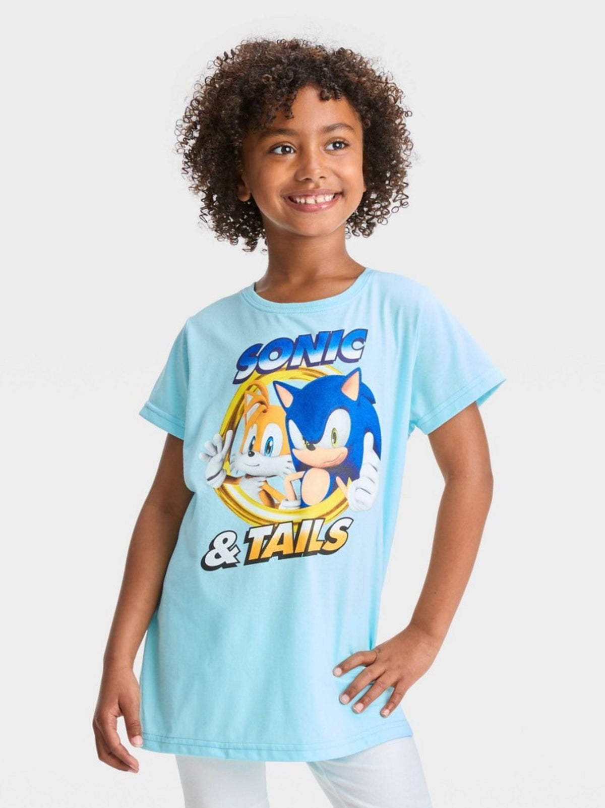 Image for Kid's Girl's Graphic Printed T-Shirt,Blue