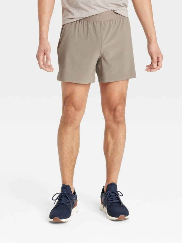Image for Men's Plain Run Shorts,Light Brown