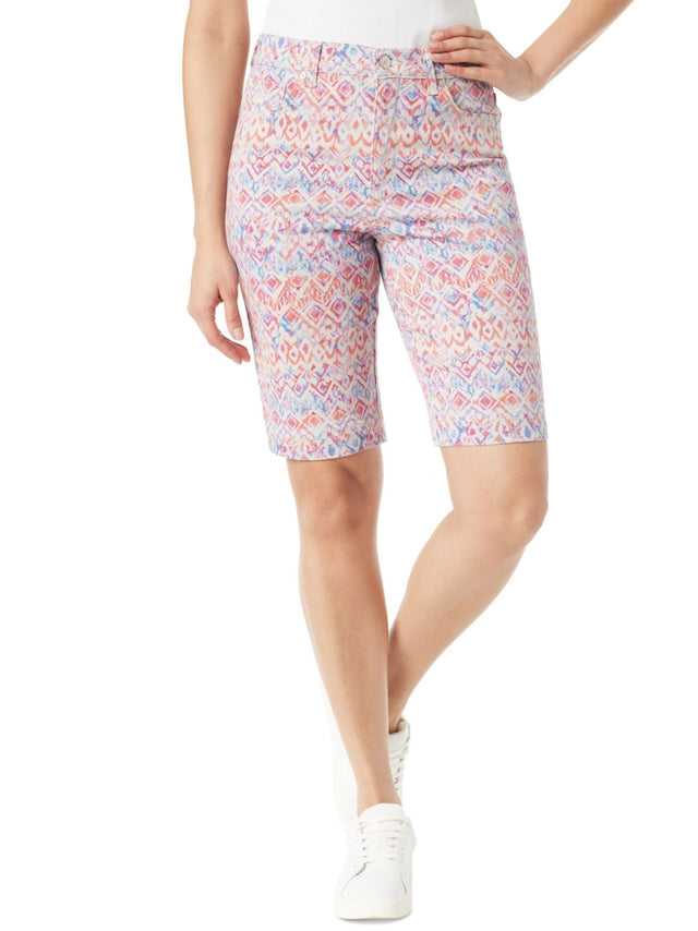 Image for Women's Graphic Printed Amanda Midi Bermuda Shorts,Multi
