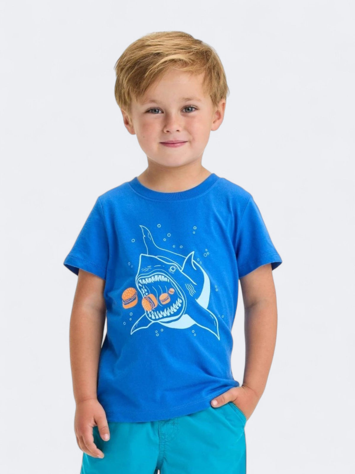 Image for Kid's Boy's Graphic Printed T-Shirt,Blue