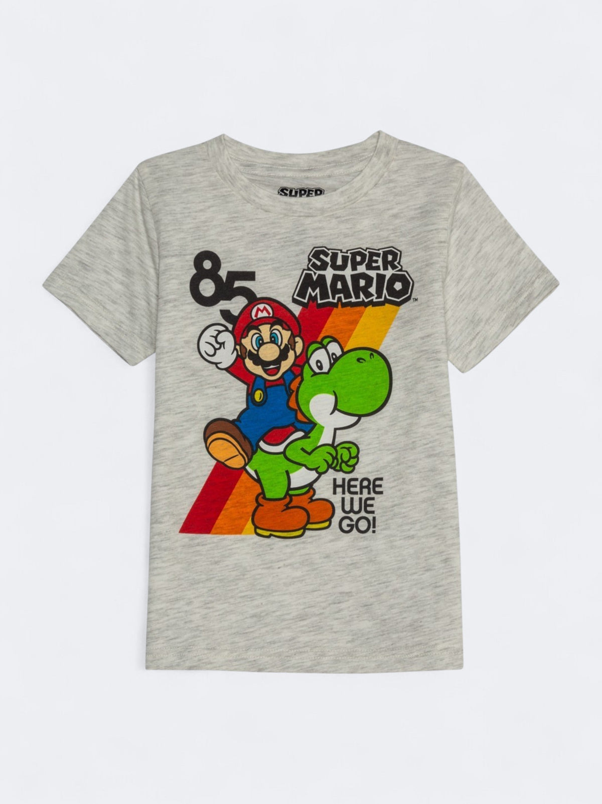Image for Kid's Boy's Graphic Printed T-Shirt,Light Grey