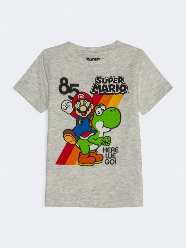 Image for Kid's Boy's Graphic Printed T-Shirt,Light Grey