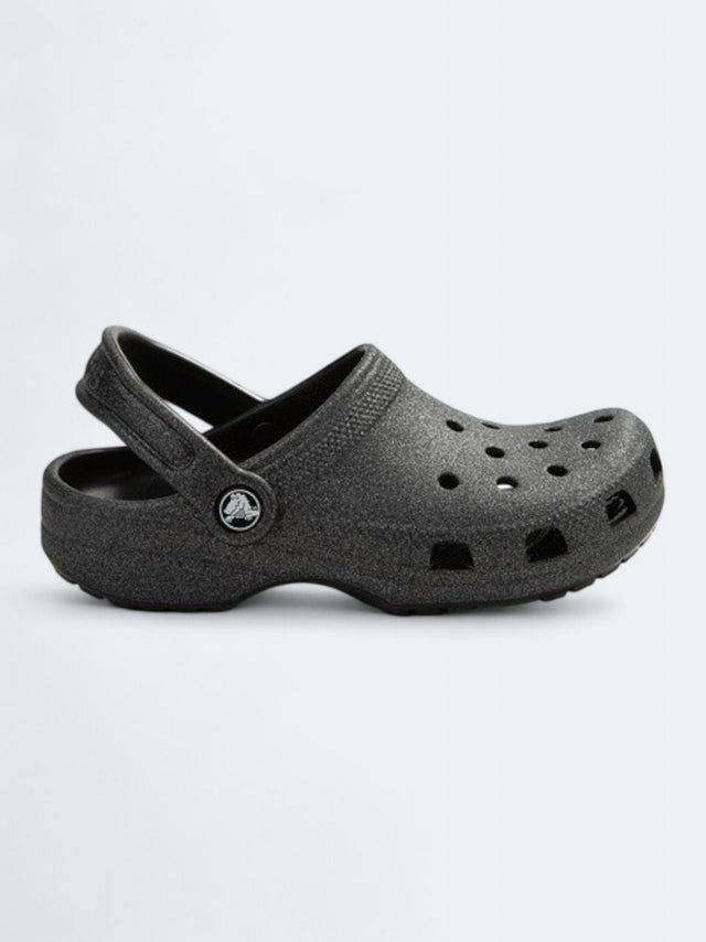 Image for Kid's Girl's Glitter Clogs Slippers,Black