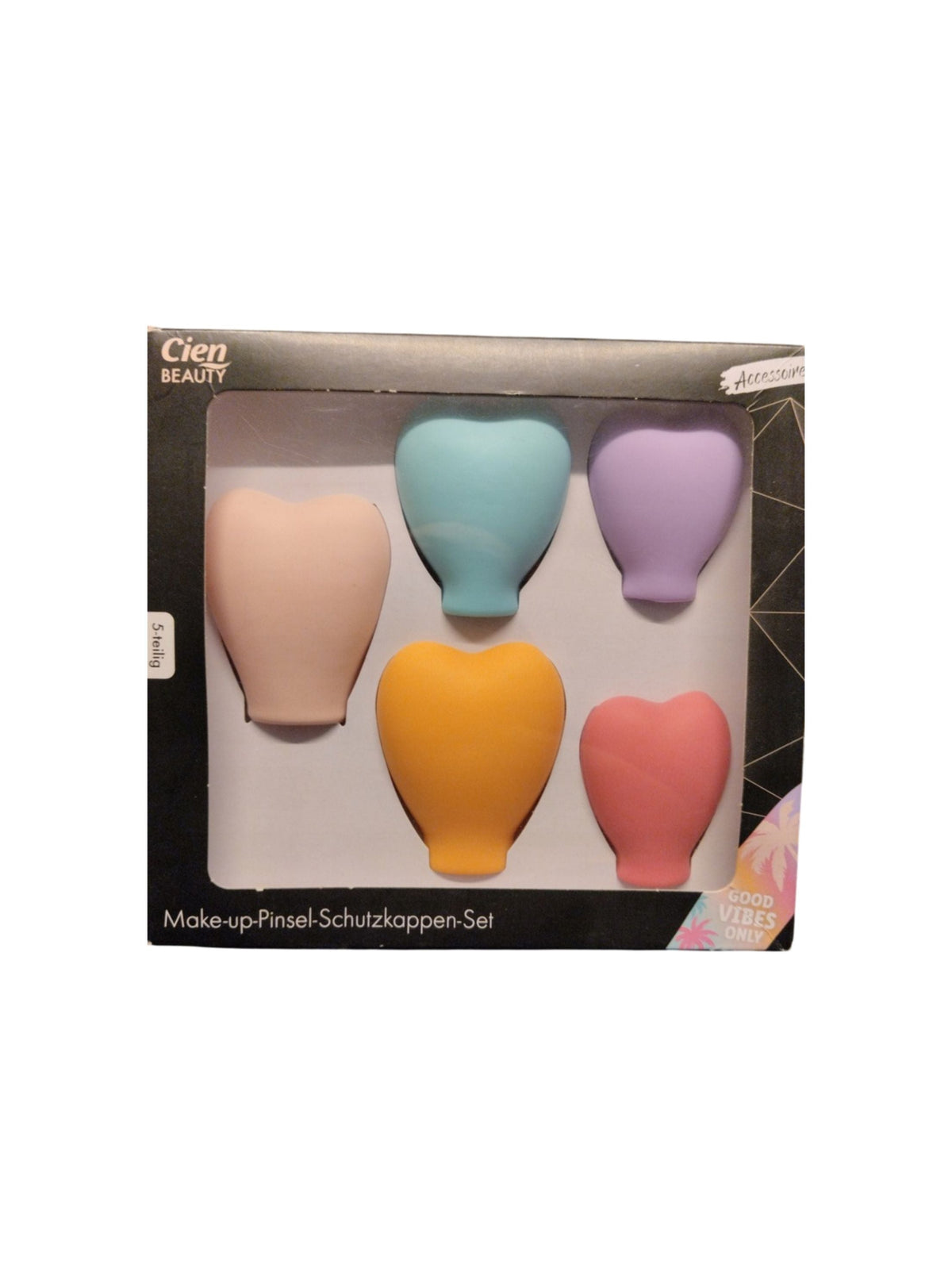 Image for Set Of 5 Protective Caps For Makeup Brushes