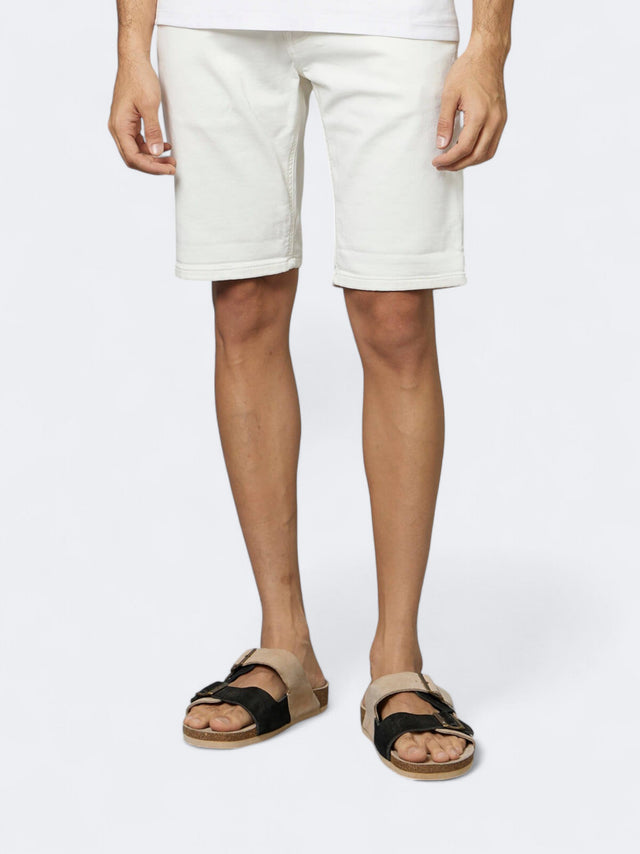 Image for Men's Plain Regular Fit Cotton Shorts,Off White