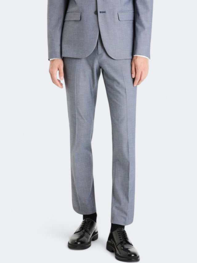 Image for Men's Textured Classic Pants,Grey