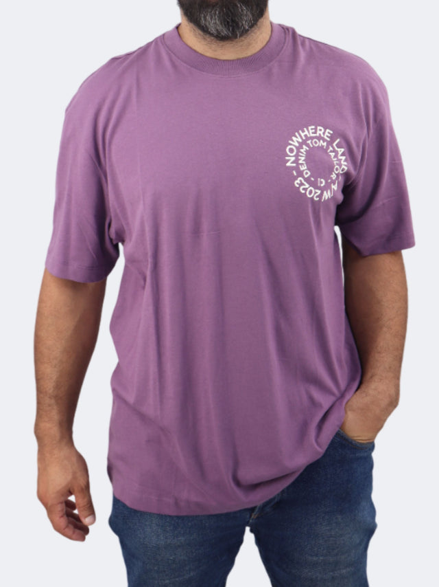 Image for Men's Printed T-Shirt,Purple