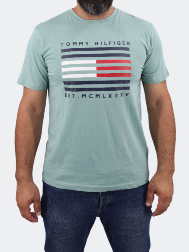 Image for Men's Printed T-Shirt,Aqua