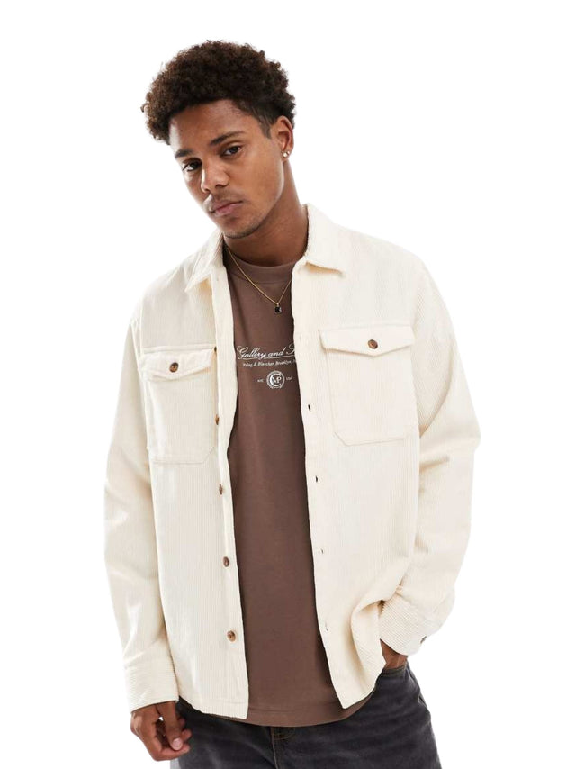Image for Men's Textured Jacket,Cream