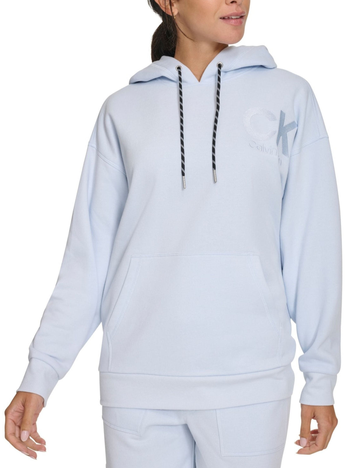 Image for Women's Plain Hoodies Pocket,Light Blue