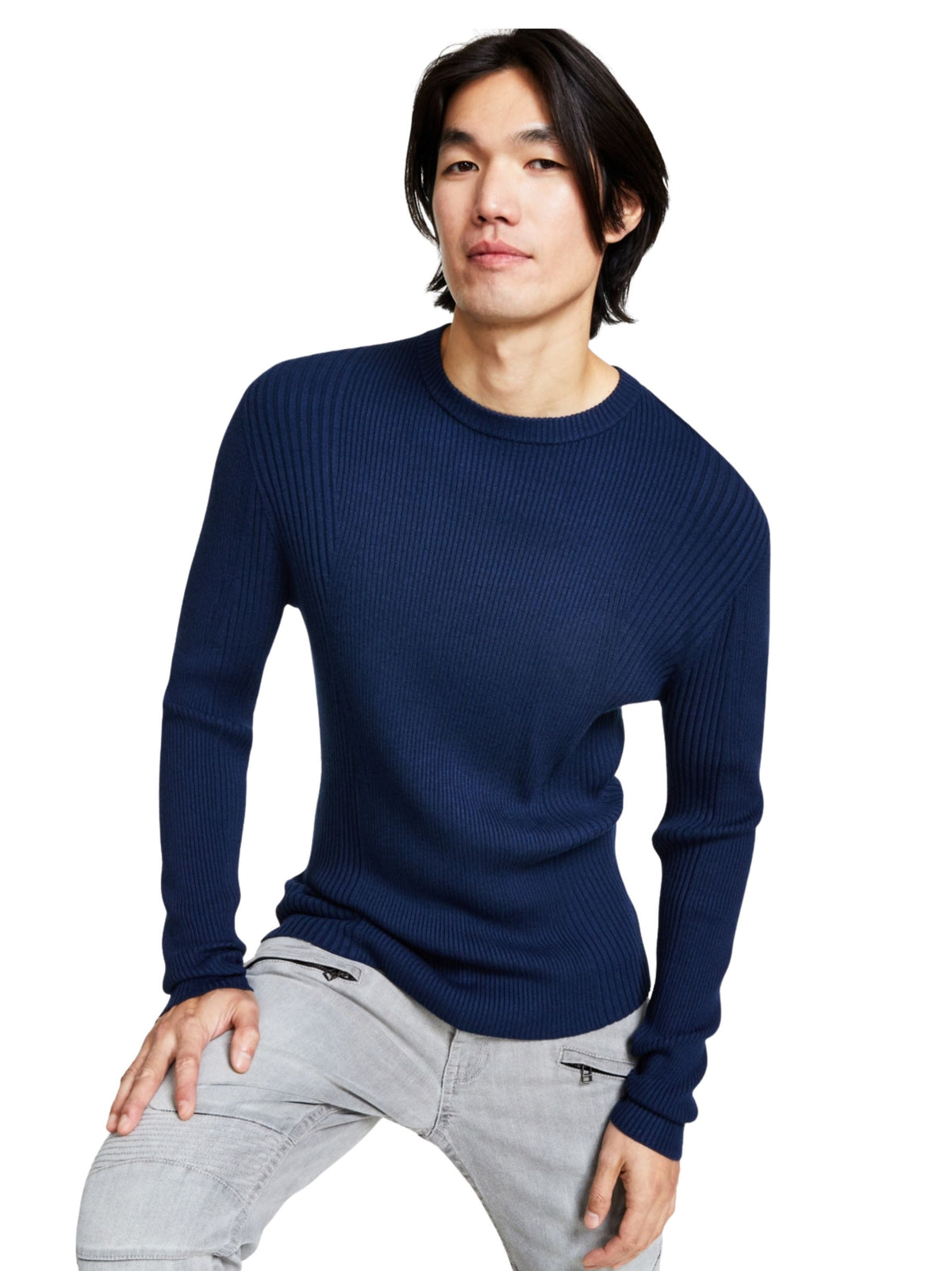 Image for Men's Knitted Sweaters,Navy