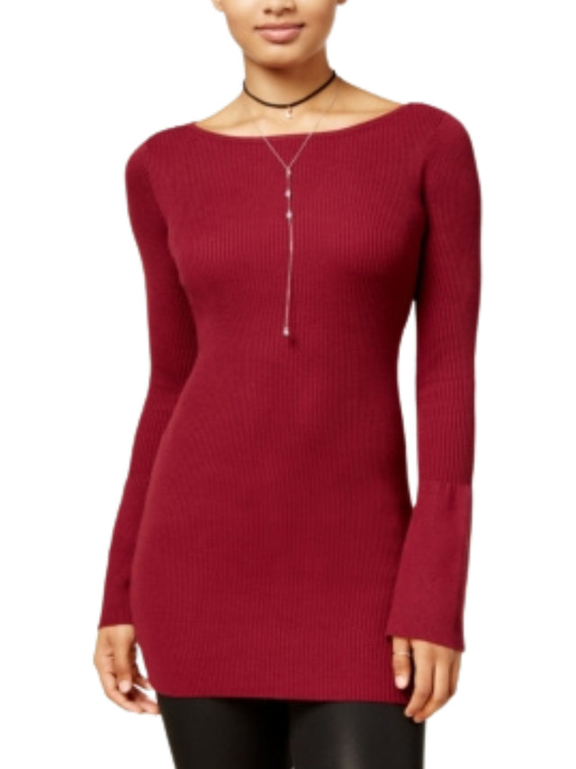 Image for Women's Knitted Sweaters,Burgundy