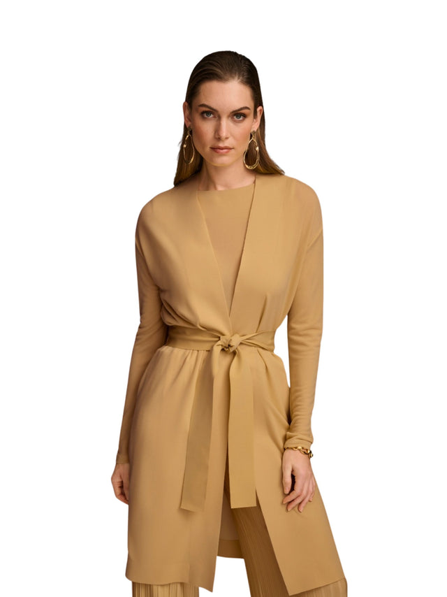 Image for Women's Plain Top Cardigan,Beige