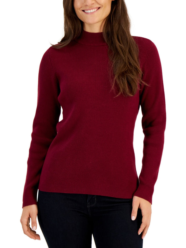 Image for Women's Knitted Sweaters,Burgundy