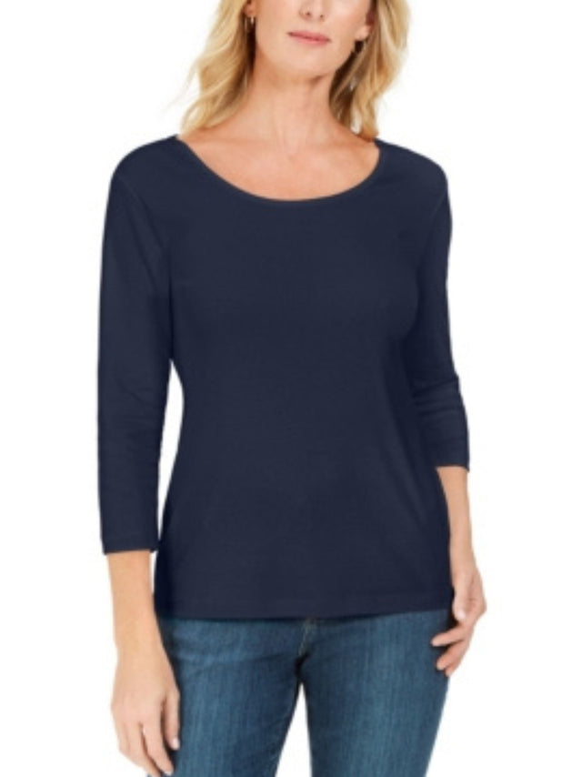 Image for Women's Plain Top,Navy