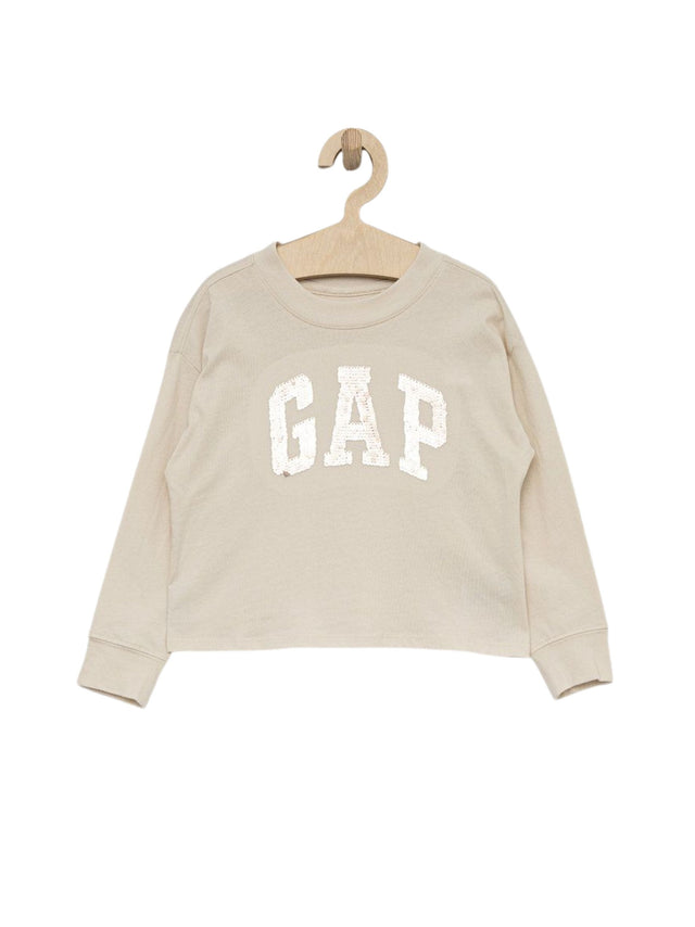Image for Kids Girl's Brand Logo Printed Top,Beige