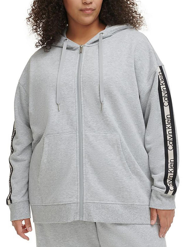 Image for Women's Striped Sleeve Side Jacket,Grey
