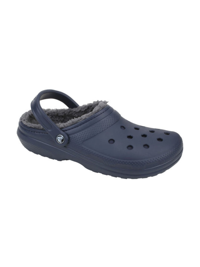 Image for Men's Lined Clog Slippers,Navy