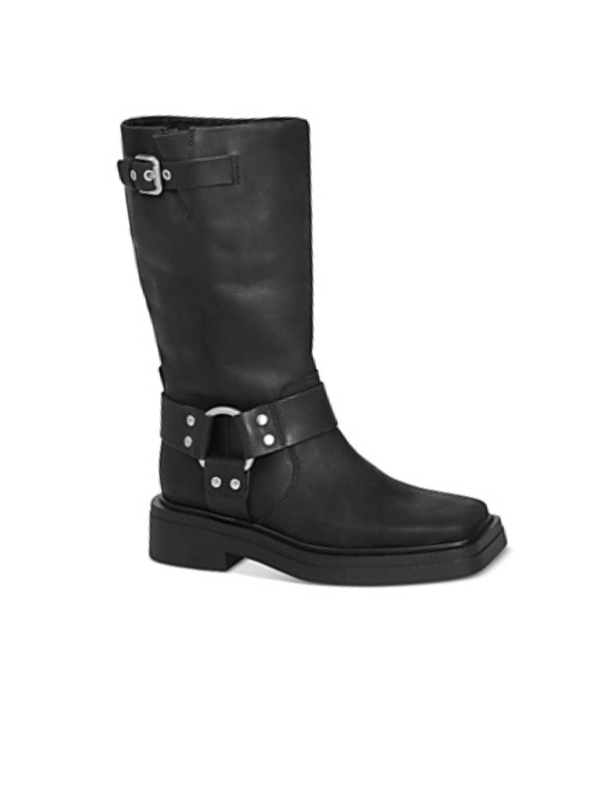 Image for Women's Plain Ankle Boots Buckles,Black