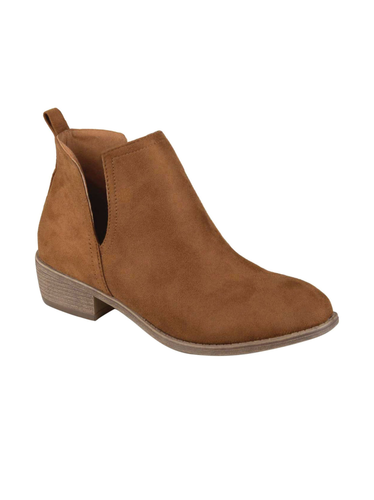 Image for Women's Textured Anke Boots,Camel