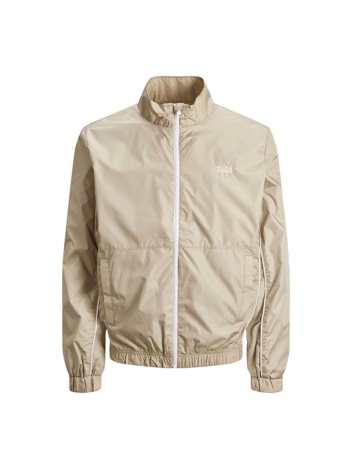 Image for Men's Plain Solid Jacket,Beige