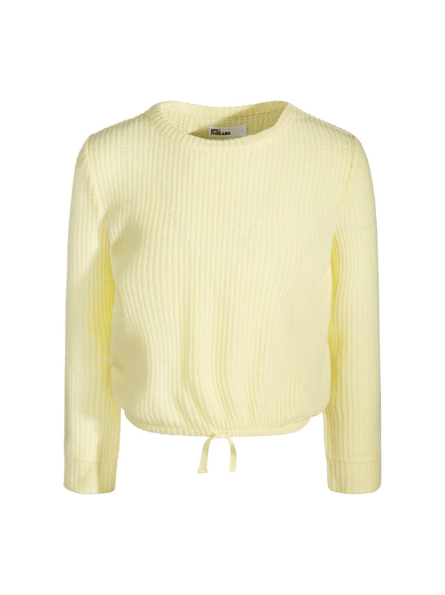 Image for Kids Girl's Knitted Sweaters,Warm Yellow