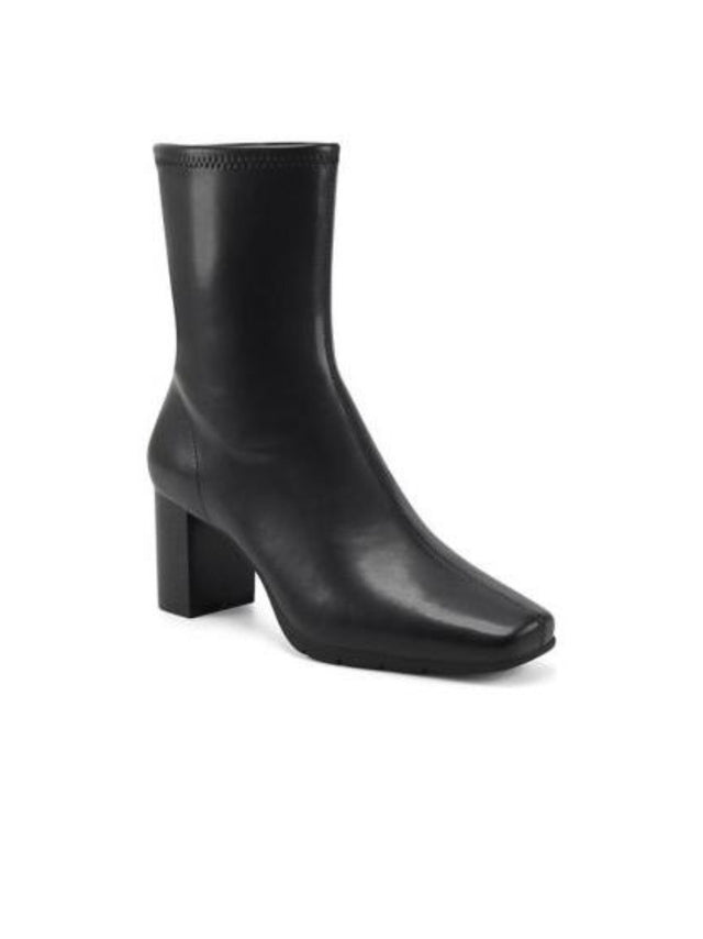Image for Women's Plain Ankle Boots Heels,Black