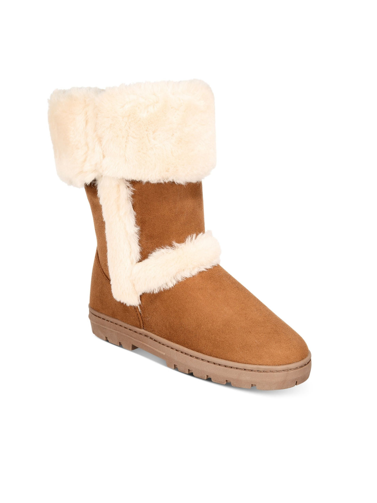 Image for Women's Lined Ankle Boot,Brown/Cream