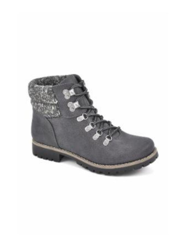 Image for Women's Lined Plain  Ankle Boots,Grey