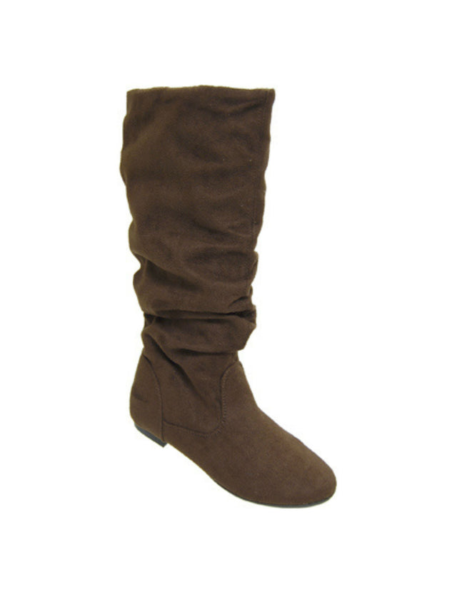 Image for Women's Textured Ankle Boots,Brown 