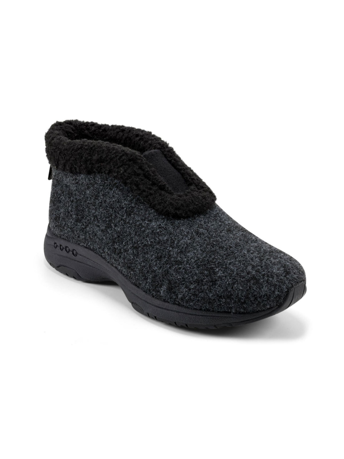 Image for Women's Faux Fur Lined Indoor Bootie Slippers,Grey