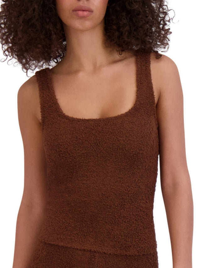 Image for Women's Mohair Plain Top ,Brown