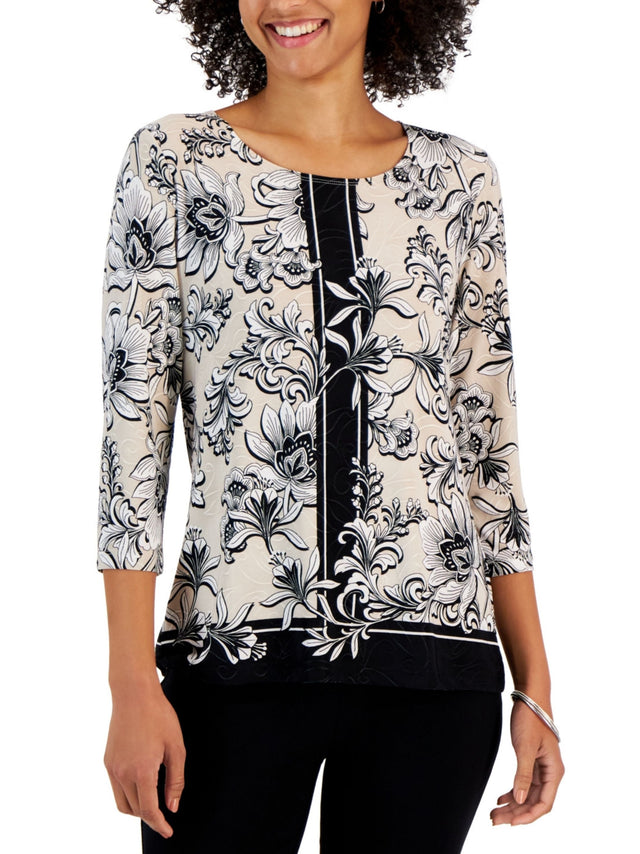 Image for Women's  Floral Printed Top,Multi