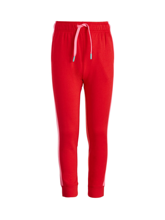 Image for Kids Girl's Colorblocked Pant,Red/Pink