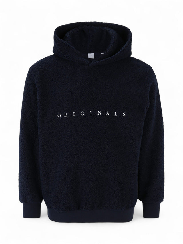 Image for Women's Faux Fur Over Size Hoodie,Navy