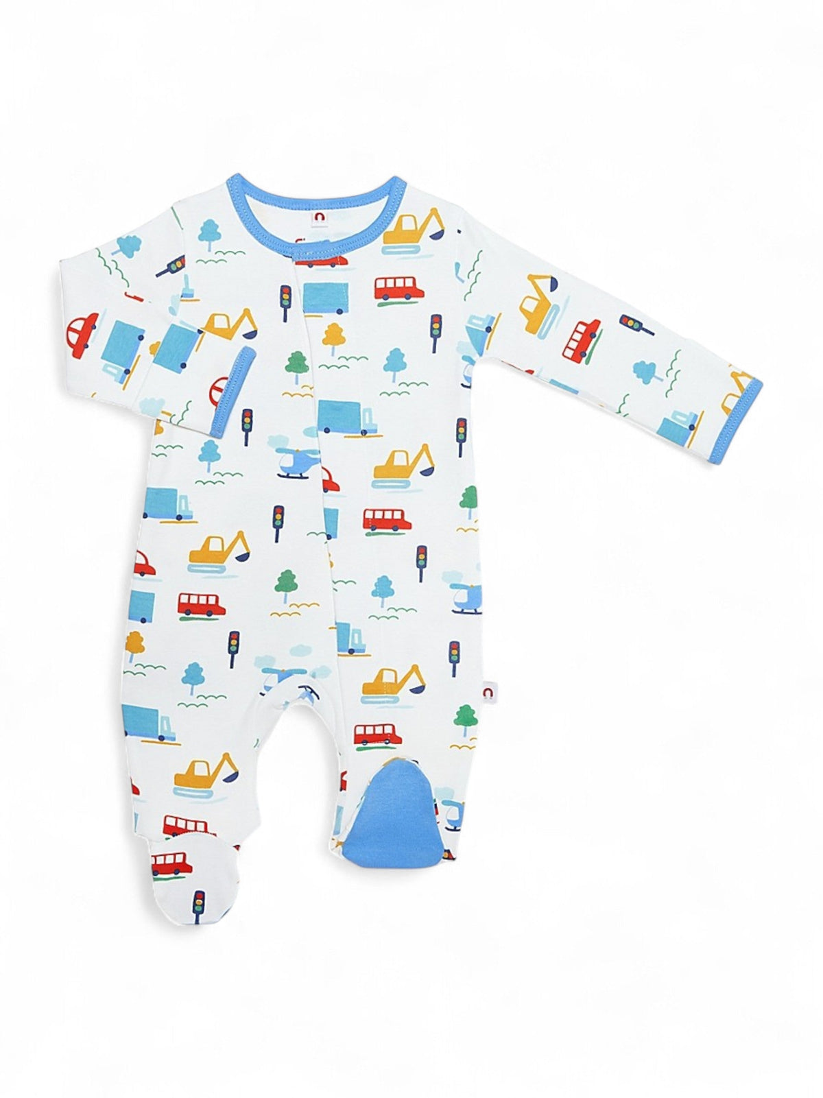 Image for Kids Boy's Printed Jumpsuit,White