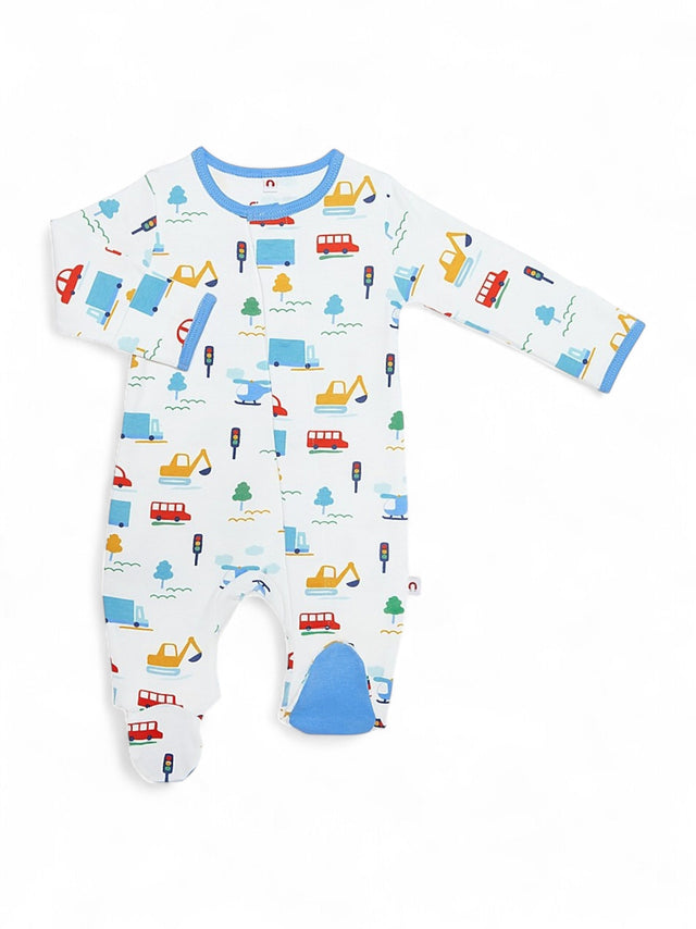 Image for Kids Boy's Printed Jumpsuit,White