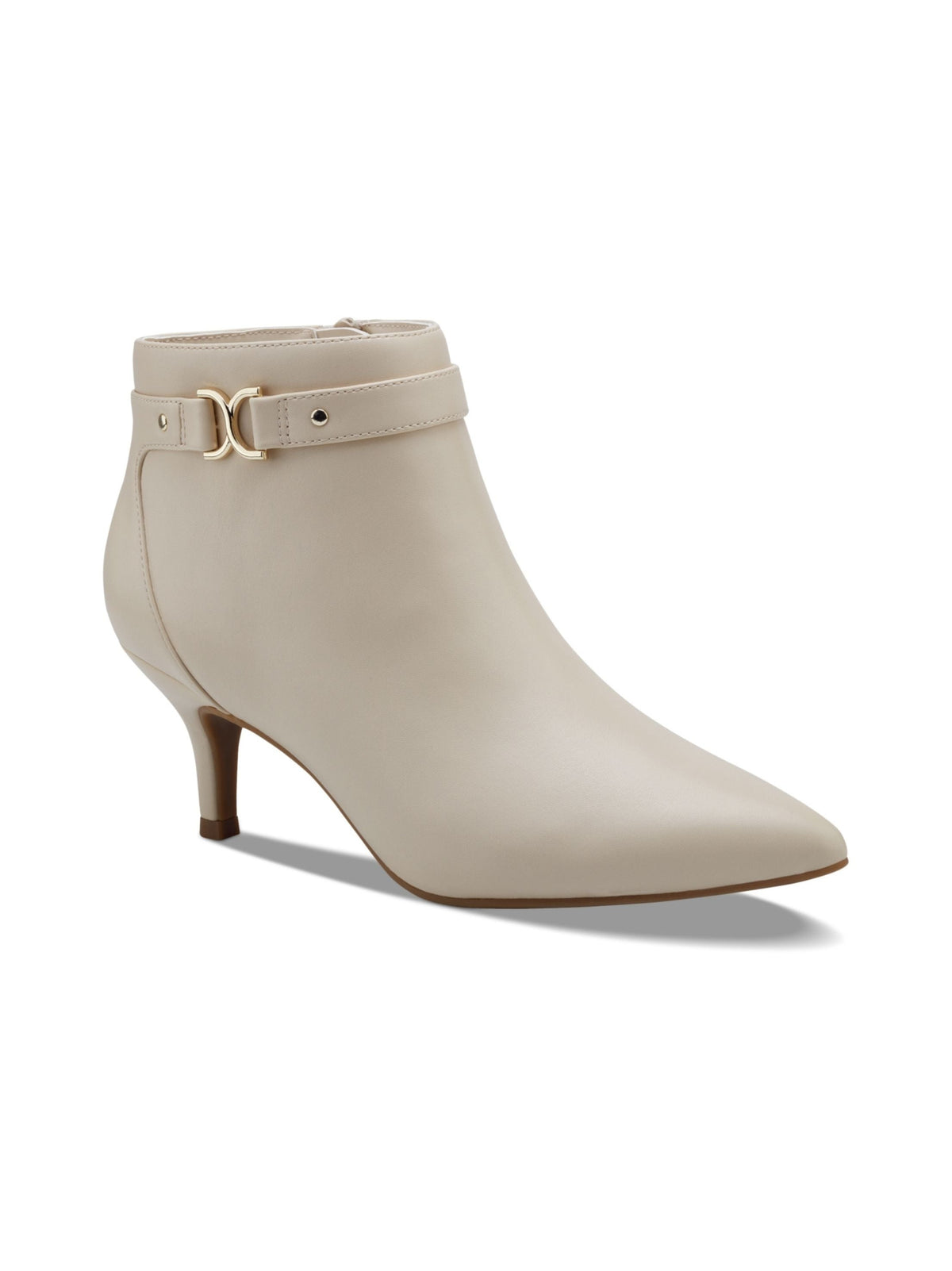Image for Women's Plain Ankle Boots,Cream