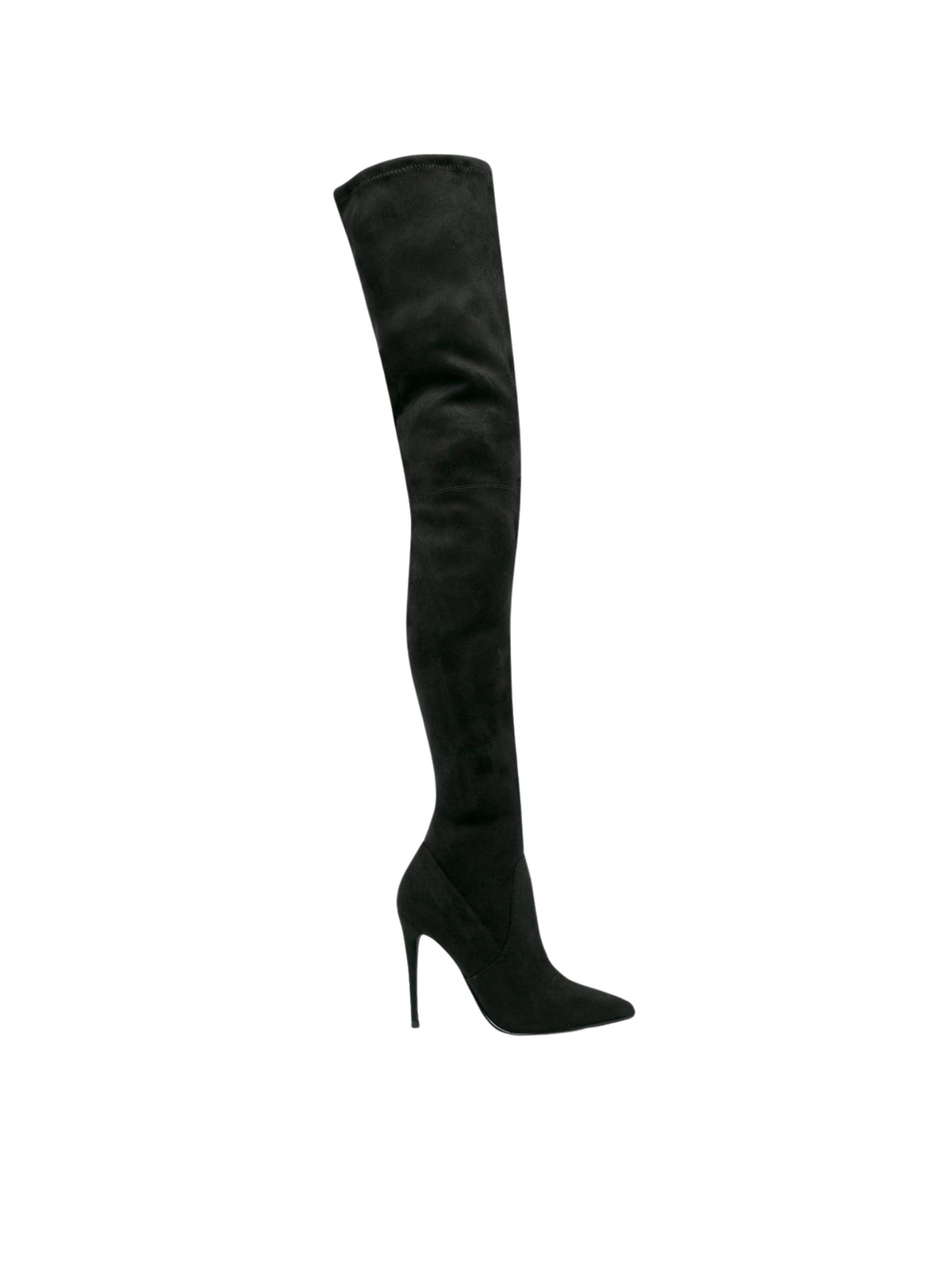 Image for Women's Suede Ankle Boots Heels,Black